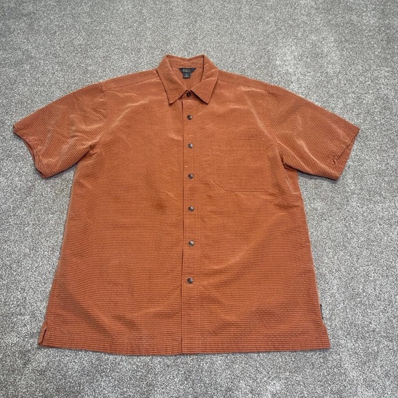Royal Robbins men relaxed fit coupe short sleeve button up shirt sz Large hiking - Picture 3 of 11
